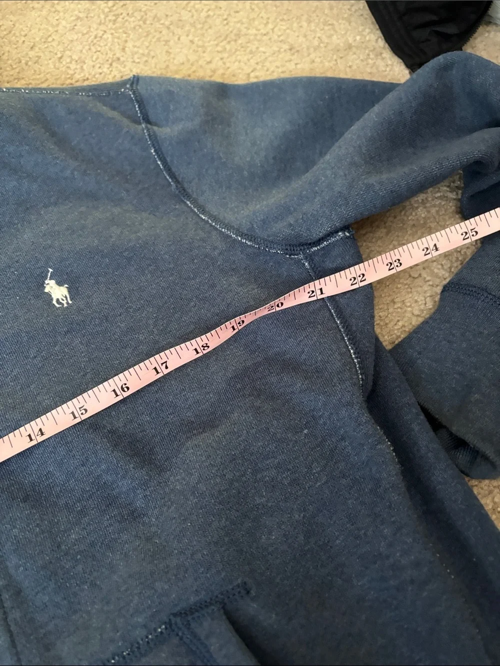 Polo by Ralph Lauren Blue Full-Zip Hooded Sweatshirt Men’s size medium